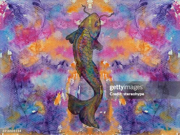 chaos coi - algal bloom stock illustrations