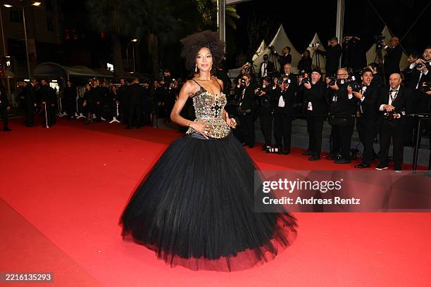 Naomi Campbell attends the "Fuori" red carpet at the 78th annual Cannes Film Festival at Palais des Festivals on May 20, 2025 in Cannes, France.
