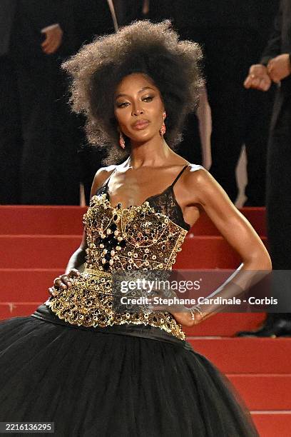 Naomi Campbell attends the "Fuori" red carpet at the 78th annual Cannes Film Festival at Palais des Festivals on May 20, 2025 in Cannes, France.