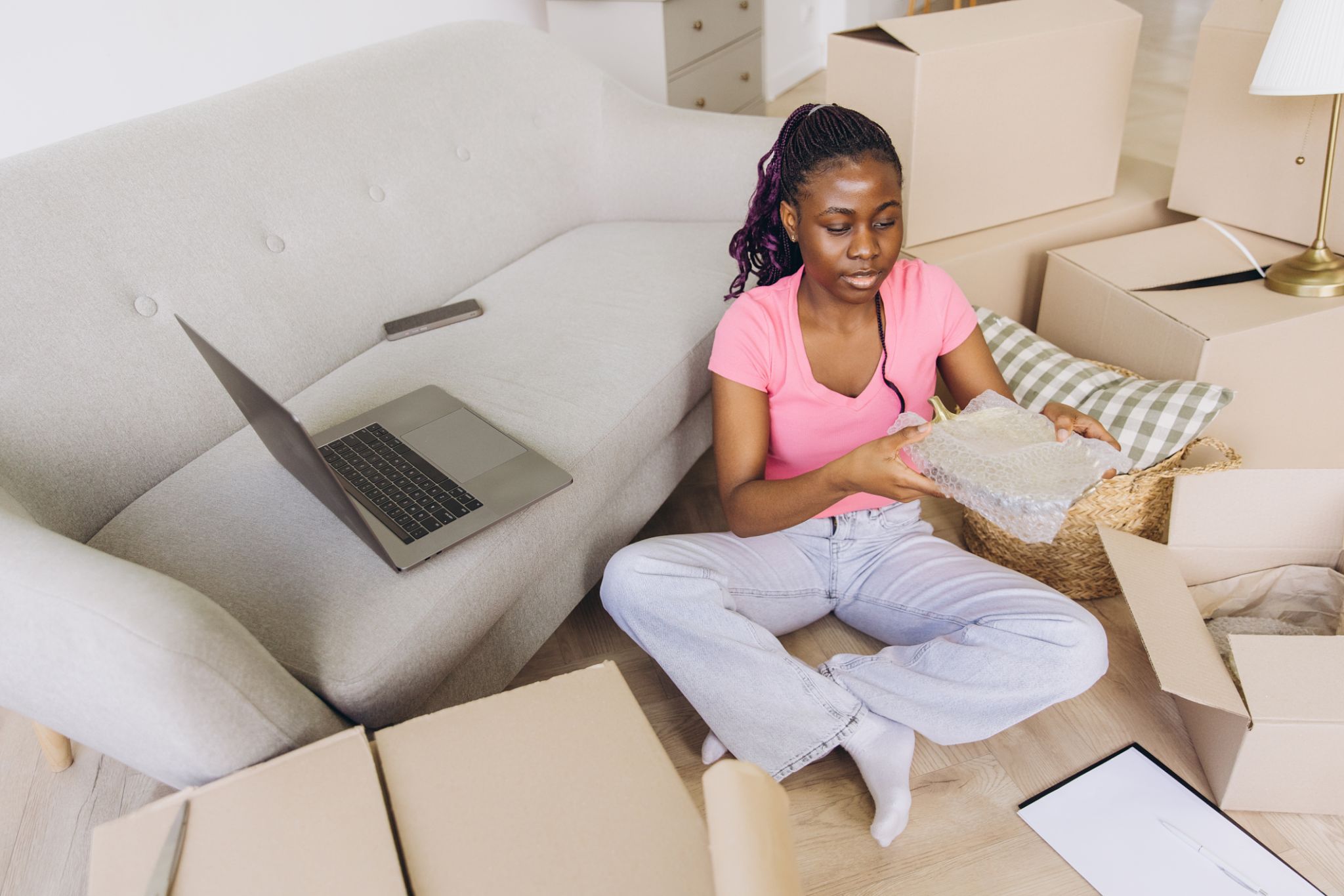 packing items