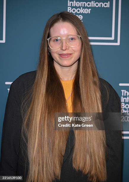 Jessie Cave attends The International Booker Prize 2025 Winner Announcement at the Tate Modern on May 20, 2025 in London, England.