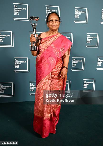 Banu Mushtaq, author of "Heart Lamp" and winner of The International Booker Prize 2025 at the Tate Modern on May 20, 2025 in London, England.