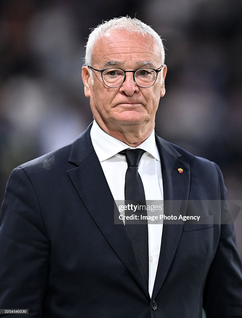 Sandro Ranieri Coach Claudio Ranieri of Roma coach in the bench during the Serie A match ...