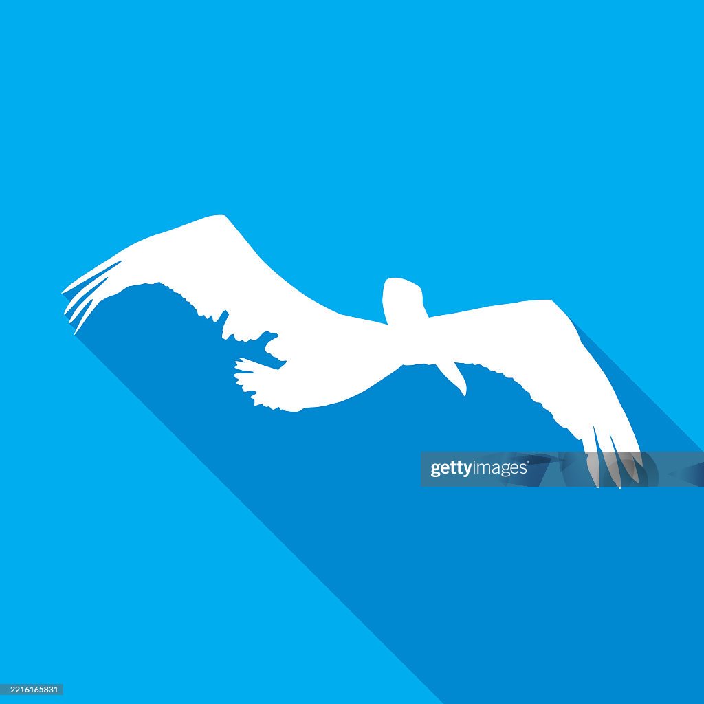Blue And White Pelican Icon