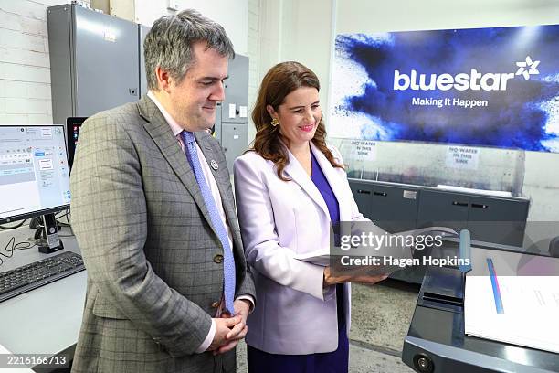 New Zealand's 2025 Budget Is Printed In Petone, Nyhetsfoto