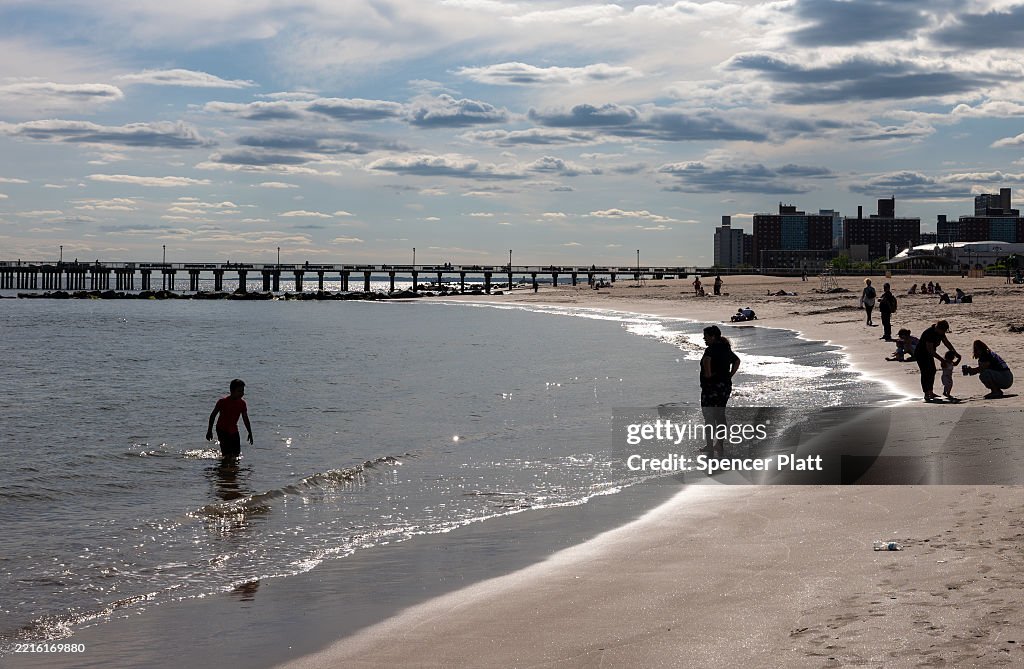 New York's Coney Island Prepares For Memorial Day Holiday Weekend