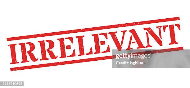 Irrelevant Sign Irrelevant Red Rubber Stamp On Blank Background High-Res Vector Graphic ...