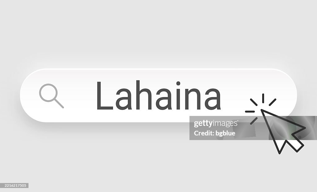 Lahaina - Search Bar with cursor on blank background
