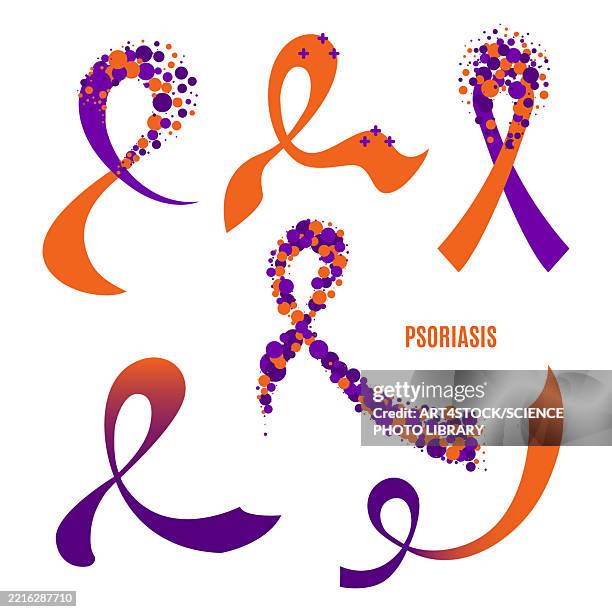 psoriasis awareness, illustration - psoriasis stock illustrations