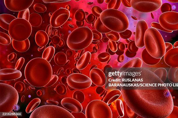 viral infection, illustration - human blood stock illustrations