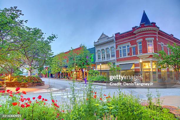 fayetteville, arkansas - fayetteville arkansas skyline stock pictures, royalty-free photos & images