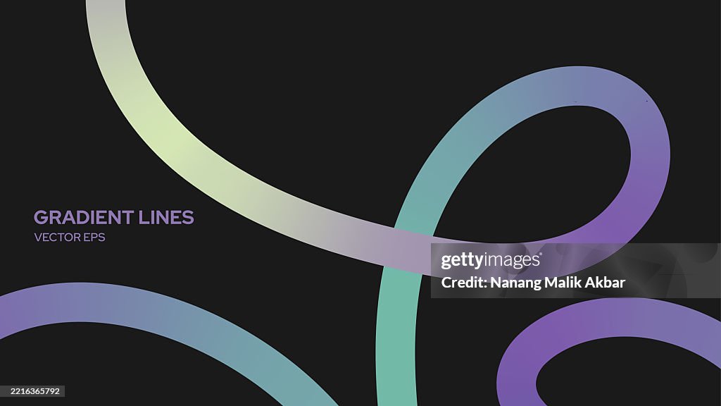 Resizable Lines Background with Colorful Gradient Pattern