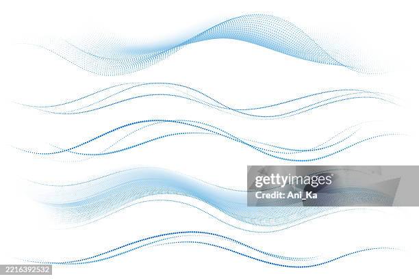 Wave Solid Graphphic Set Of Аbstract Halftone Waves High-Res Vector Graphic - Getty Images