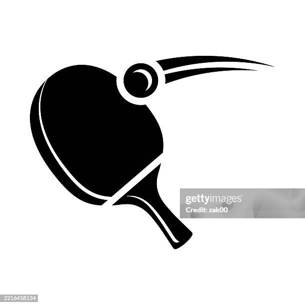 ping pong, paddle tennis icon. vector illustration - table tennis stock illustrations