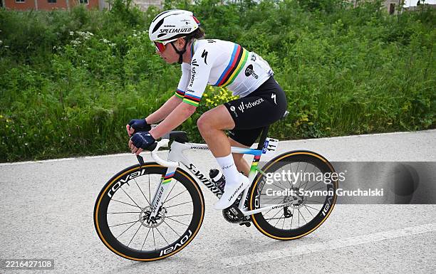 Lotte Kopecky of Belgium and Team SD Worx - Protime competes during the 10th Vuelta a Burgos Feminas 2025, Stage 1 a 113k 125km stage from Burgos to...