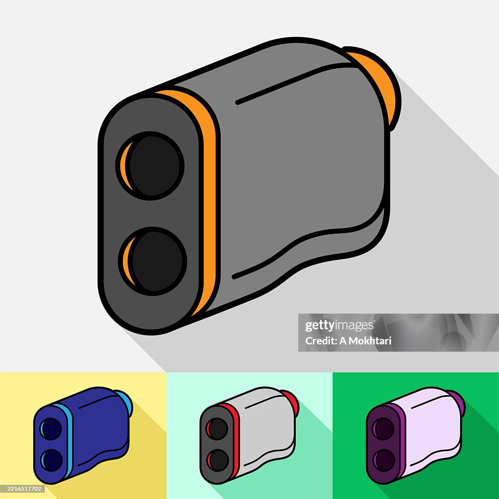Golf rangefinder, 4 color variations.