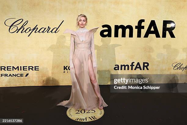 Paris Jackson attends the amfAR Gala Cannes 2025 presented by Chopard at Hotel du Cap-Eden-Roc on May 22, 2025 in Cap d'Antibes, France.