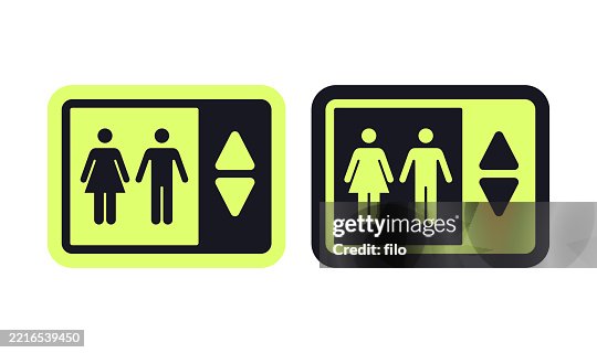 Elevator People Rectangle Icon Symbol Design Element Elevator People Rectangle Icon Symbol Design Element