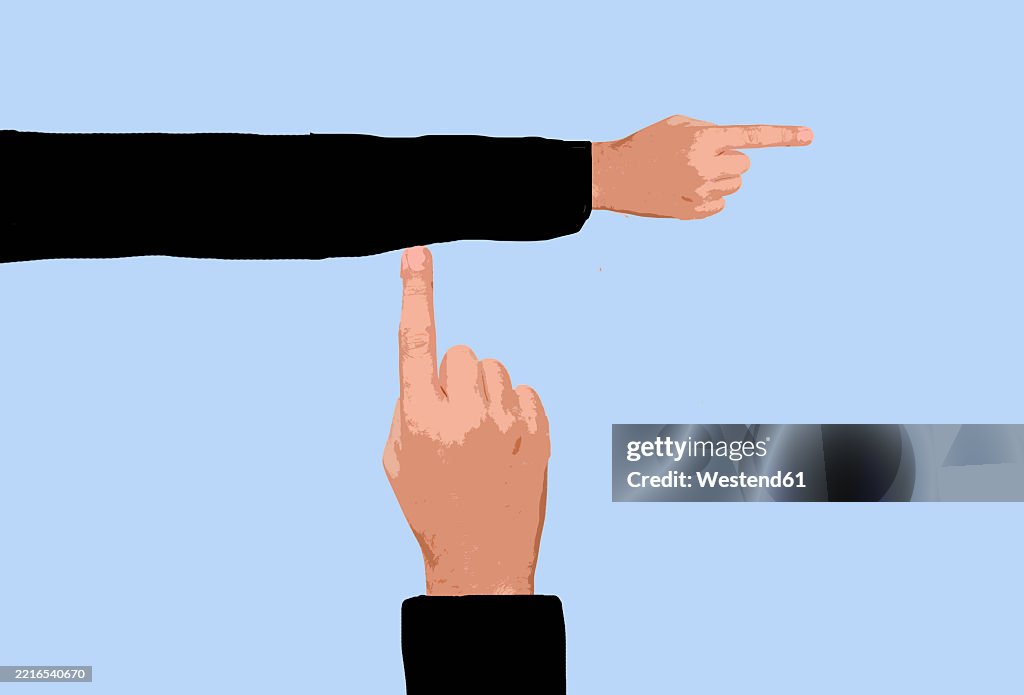 Pointing In Direction Illustration Of A Hand Pointing In A Direction Symbolizing Support And ...