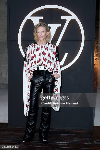 Cate Blanchett attends the Louis Vuitton Cruise 2026 photocall at Palais Des Papes on May 22, 2025 in Avignon, France.