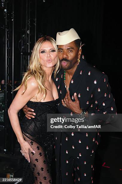 Heidi Klum and Colman Domingo attend the amfAR Gala Cannes 2025 presented by Chopard at Hotel du Cap-Eden-Roc on May 22, 2025 in Cap d'Antibes,...