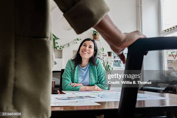 friendly team interaction - midsection stock pictures, royalty-free photos & images