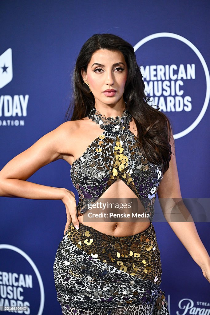Nora Fatehi at the 2025 American Music Awards held at the... News Photo ...