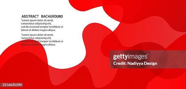 abstract red gradient wave design in liquid form. trendy wave design on white background. - futuristic interior stock illustrations