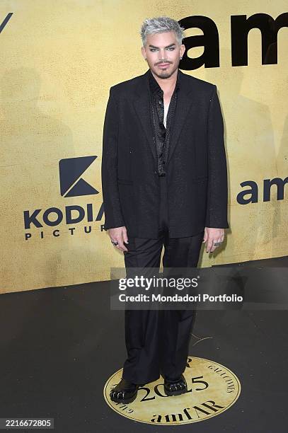 American singer-songwriter Adam Lambert at Red Carpet AmfAR Gala. Cap d'Antibes , May 22th, 2025