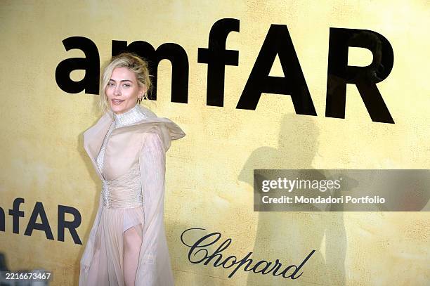 American actress, model and singer Paris Jackson at Red Carpet AmfAR Gala. Cap d'Antibes , May 22th, 2025