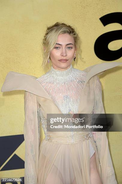 American actress, model and singer Paris Jackson at Red Carpet AmfAR Gala. Cap d'Antibes , May 22th, 2025