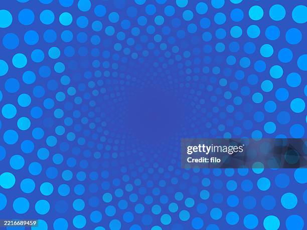 blue dot spiral background - puddle splashing stock illustrations