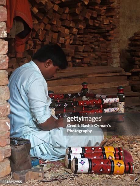 Jhandi Area Jhandi Phases Through Different Processes Of Production High-Res Stock ...