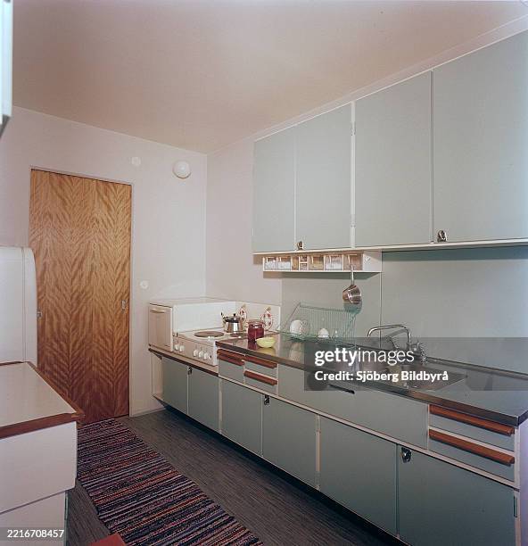 Kitchen of the 1950s. Kitchen interior in a typical design with... News ...