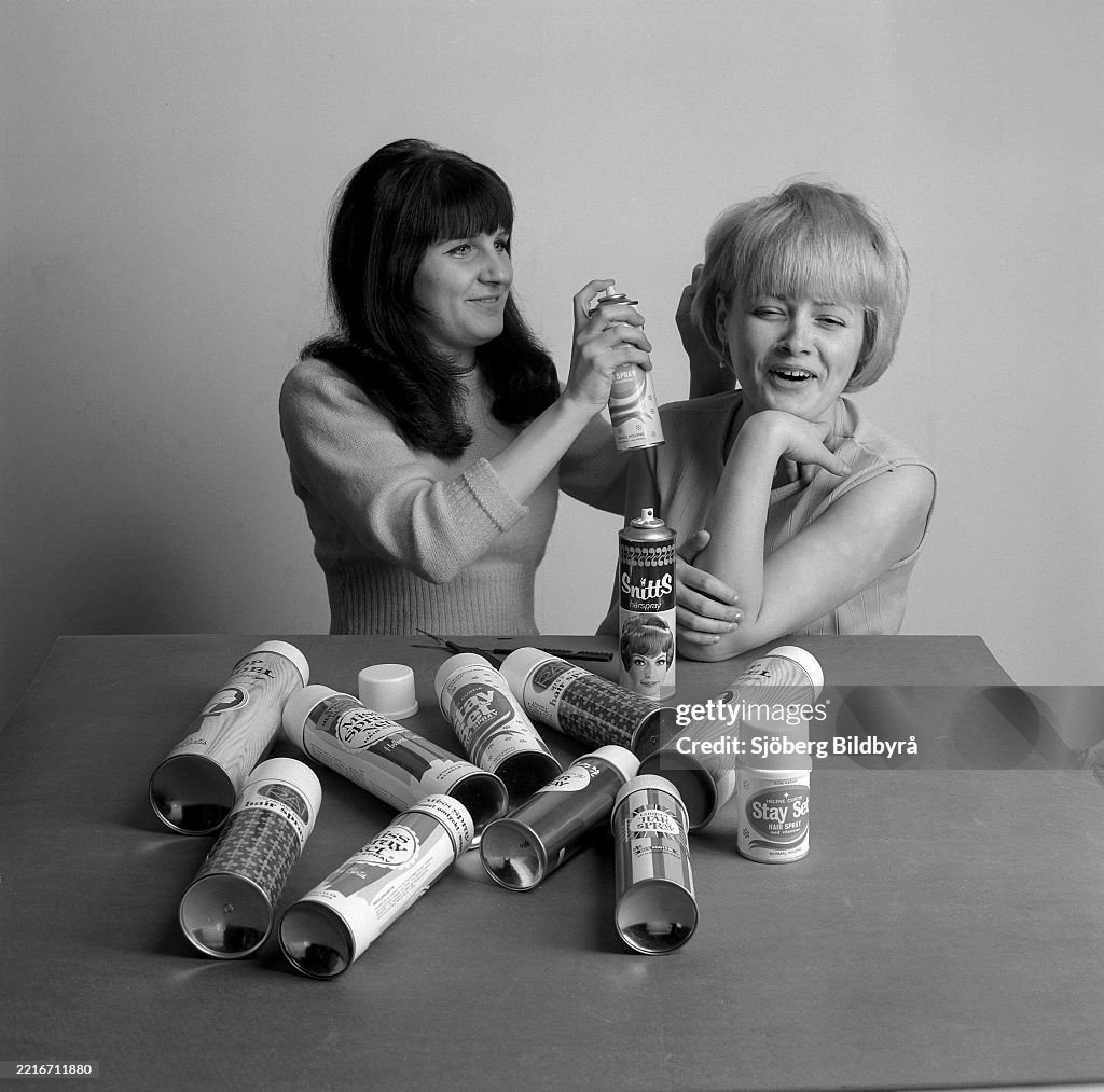 Hairspary. The use of hairspray exploded after that Farah Diba married the Shah of Iran in her high an...