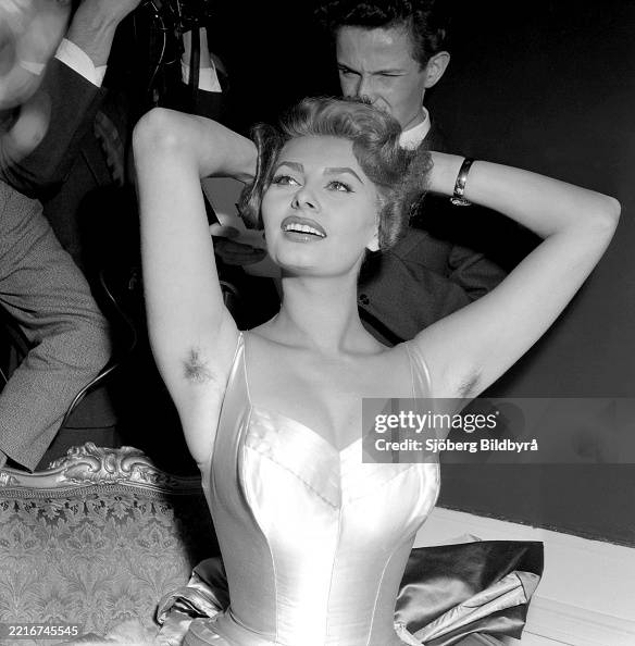 Sophia Loren. Italian actress, pictured when visiting Stockholm Sweden in december 1955... Sophia Loren. Italian actress, pictured when visiting Stockholm Sweden in december 1955...