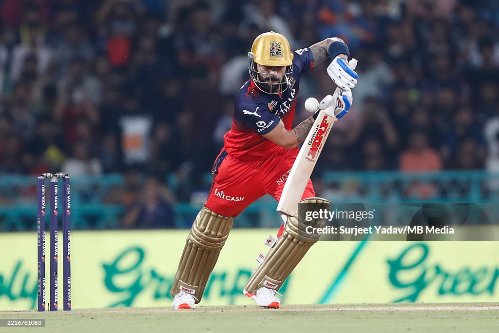 Virat Kohli of Royal Challengers Bengaluru plays a shot during the ...