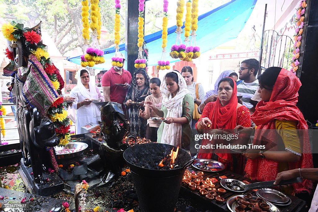 Devotees Throng Shani Temple On Shani Jayanti