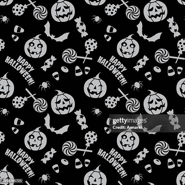 halloween seamless pattern - candy corn background stock illustrations