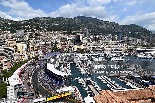 General view of the circuit and surroundings prior to final practice ahead of the F1 Grand Prix of Monaco at Circuit de Monaco on May 24, 2025 in...