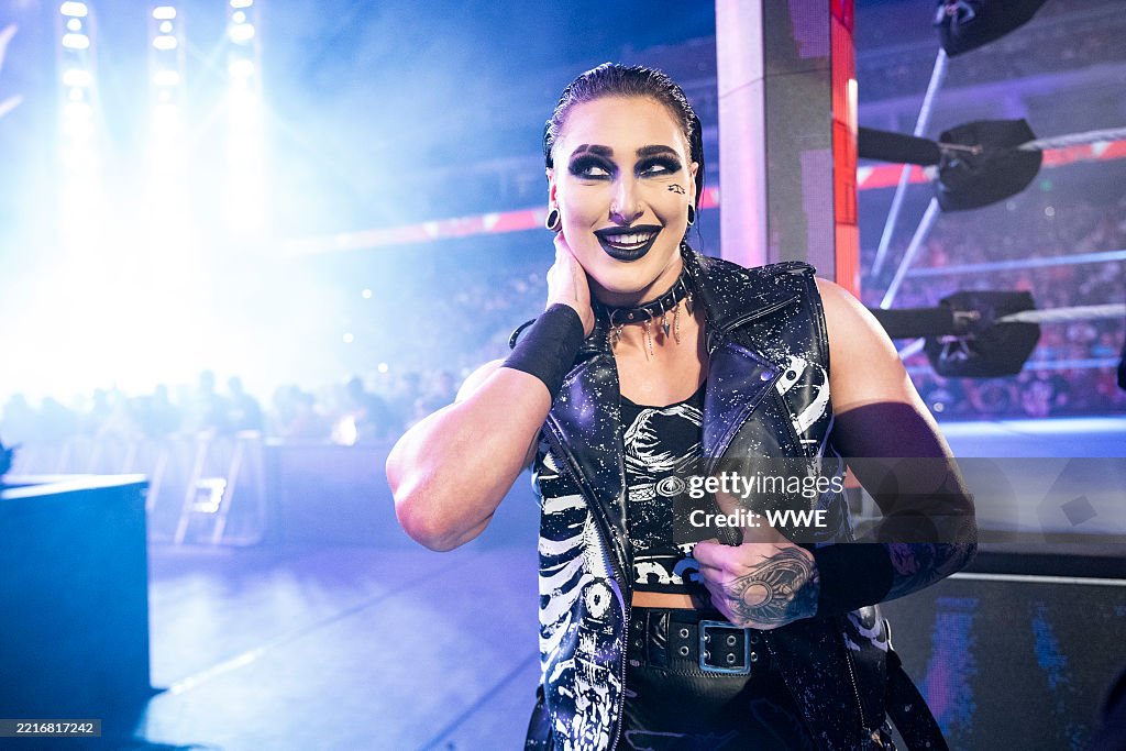 Rhea Ripley Tickets Rhea Ripley makes her entrance during Monday Night RAW at the Legacy ...