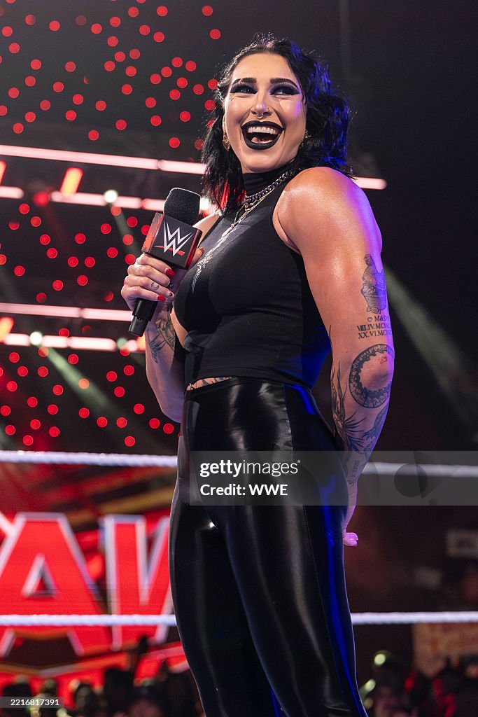 Rhea Ripley Tickets Rhea Ripley in ring during Monday Night RAW at the Ball Arena on ...