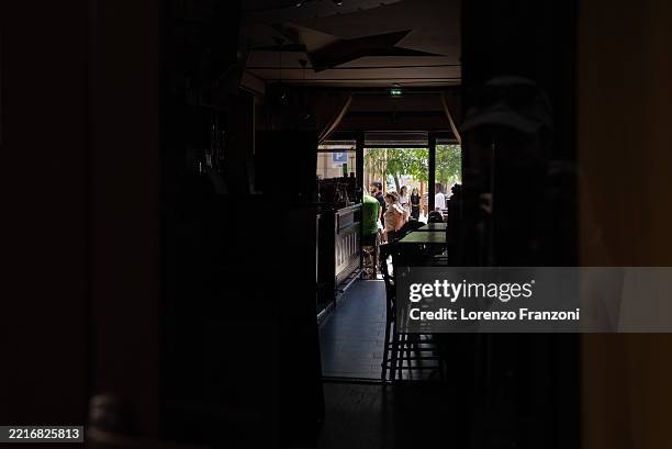 Restaurant without lights during a power outage during the 78th annual Cannes Film Festival at on May 24, 2025 in Cannes, France.