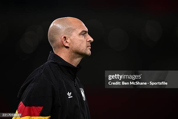 Marc-Patrick Meister, Manager of Germany, looks on during the UEFA European Under-17 Championship 2024/25 Group A match between Portugal and Germany...