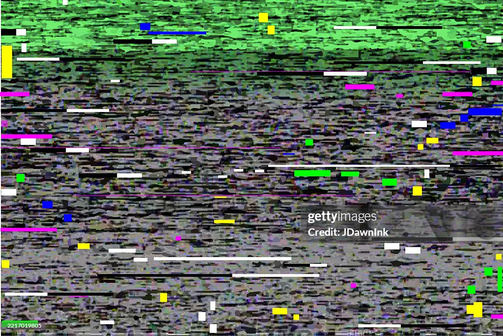 90s VHS VCR video screen window snowy glitch background No Signal