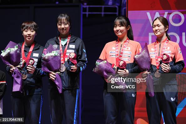Hanna Ryu Third-placed Ryu Hanna and Shin Yu-bin of South Korea, Miwa Harimoto ...