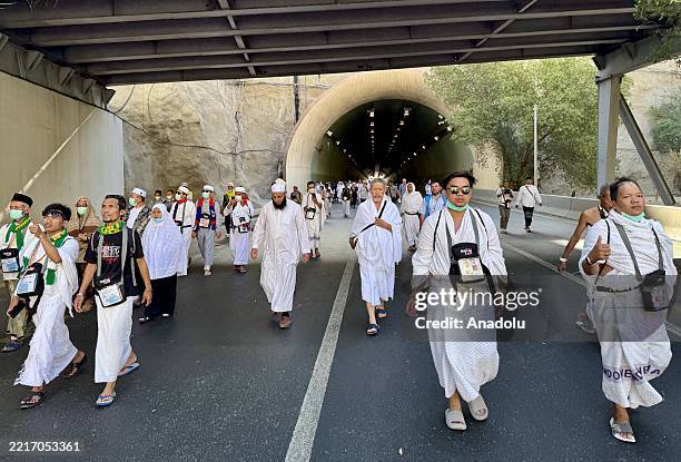 Muslims, coming from all over the world, arriving in Kaaba to perform the last Friday prayer before Eid al-Adha in Mecca, Saudi Arabia on May 30,...