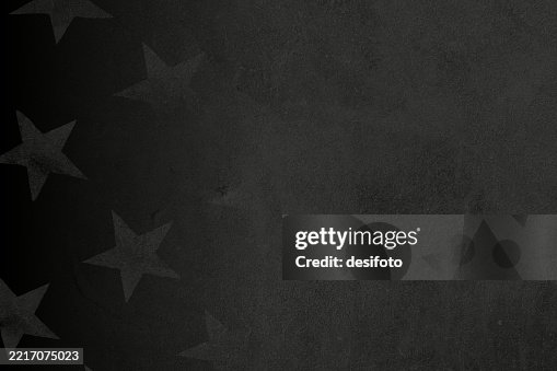 Empty blank plain dark gray black colored grainy textured chart paper horizontal grayscale vector backgrounds like a concrete or cement wall with subtle faded weathered fading grey stars pattern at left edge border Empty blank plain dark gray black colored grainy textured chart paper horizontal grayscale vector backgrounds like a concrete or cement wall with subtle faded weathered fading grey stars pattern at left edge border