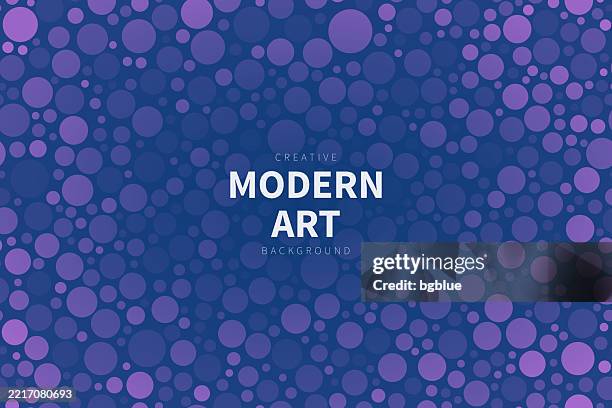 abstract geometric background with purple gradient circles - fizz bubbles stock illustrations