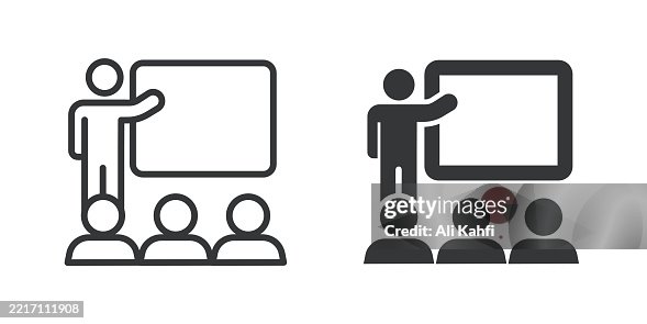 Mentor thin line and glyph solid icon. Editable stroke and perfect pixel isolated on transparent background Mentor thin line and glyph solid icon. Editable stroke and perfect pixel isolated on transparent background